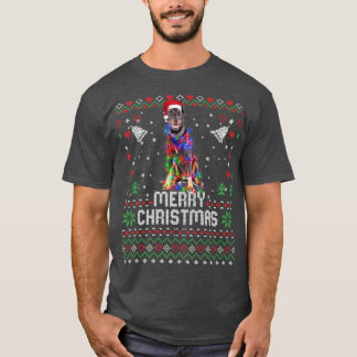 Doberman Pinscher Weihnachtsmannmütze Dog Christma T-Shirt