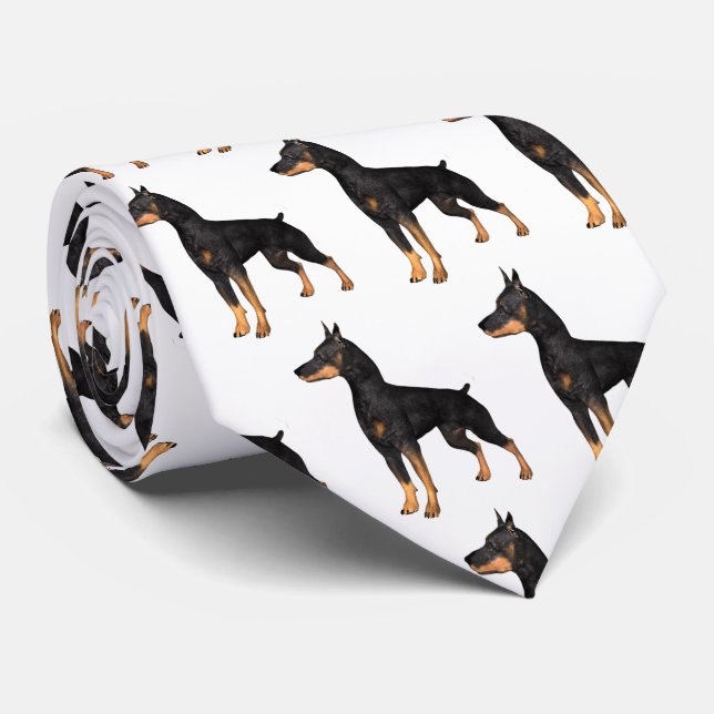 Doberman PinscherTie Krawatte (Gerollt)