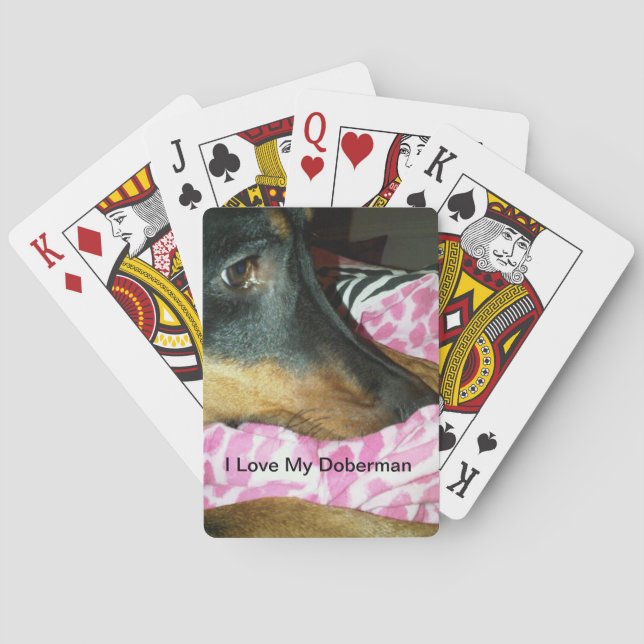Doberman Playing Cards Spielkarten (Rückseite)