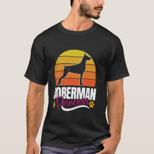 DOBERMAN-PRINZESSIN Dobermann Frauen Dobie Hundemu T-Shirt
