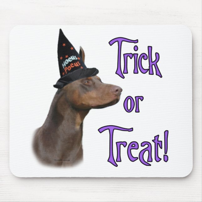 Doberman Red Trick Mousepad (Vorne)