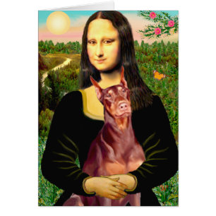 Doberman (rouge) - Mona Lisa