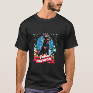 Doberman Santa Claus Kaffee Tasse Frohe Weihnachte T-Shirt