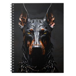Doberman Steel Vibe Silhouette Vertical Notizblock