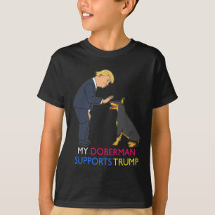 Doberman unterstützt Trump-Geschenk Doberman Pinsc T-Shirt