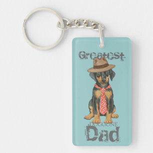 Doberman Vater Schlüsselanhänger