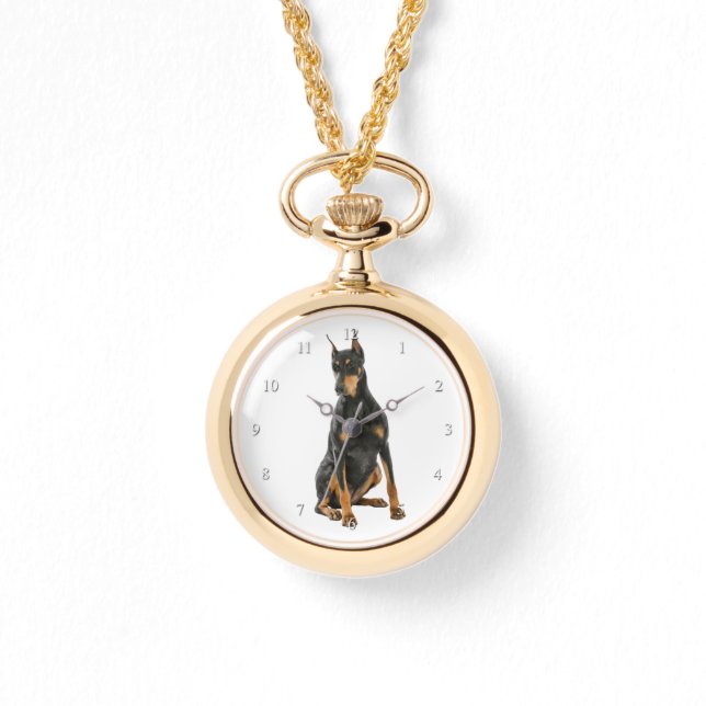 Doberman Watch Armbanduhr (Vorderseite)