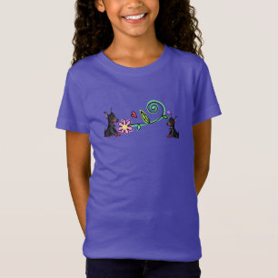 Doberman Welpen und Blume T - Shirt