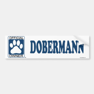 Dobermann Blau Autoaufkleber