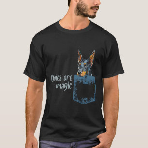 Dobermann Doberman Pocket Style Illustration T-Shirt