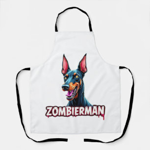 Dobermann Dobie Doby Dobermann Zombie Hund Hallowe Schürze