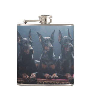 Dobermann-Flasche Flachmann