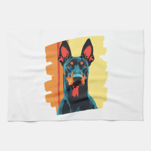 Dobermann geschirrtuch