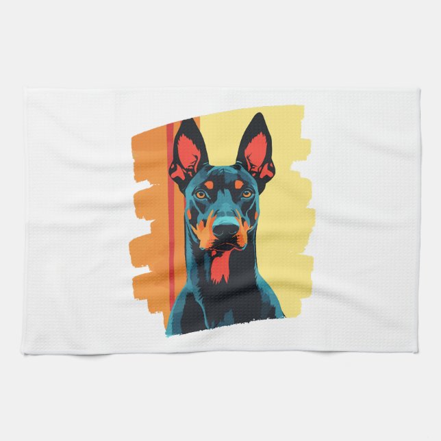 Dobermann  geschirrtuch (Horizontal)