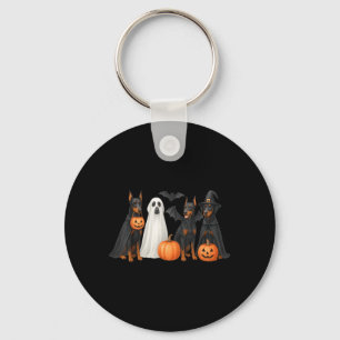 Dobermann Halloween Kostüm Spaß Dobermann Hallowee Schlüsselanhänger