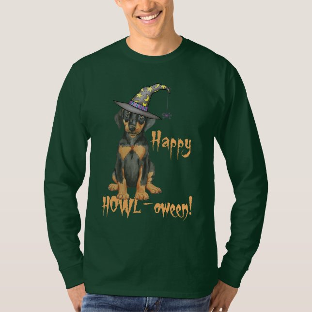 Dobermann-Hexe T-Shirt (Vorderseite)