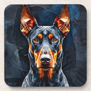 Dobermann Hund Getränkeuntersetzer