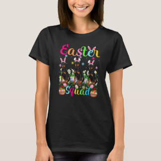 Dobermann Hund Hasenohren Ostern Team Dobermann Gl T-Shirt