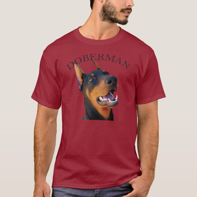 Dobermann Hund T-Shirt (Vorderseite)