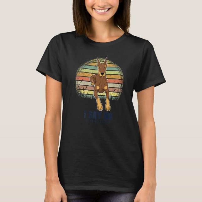 Dobermann-Hunderasse  127 T-Shirt (Vorderseite)