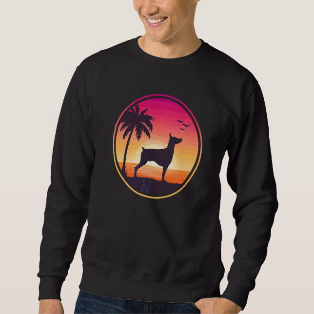 Dobermann-Hunderasse  25 Sweatshirt (Vorderseite)