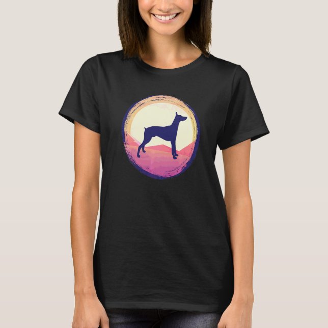 Dobermann-Hunderasse  44 T-Shirt (Vorderseite)