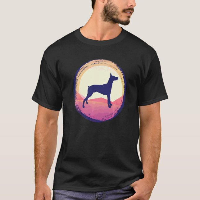 Dobermann-Hunderasse  44 T-Shirt (Vorderseite)