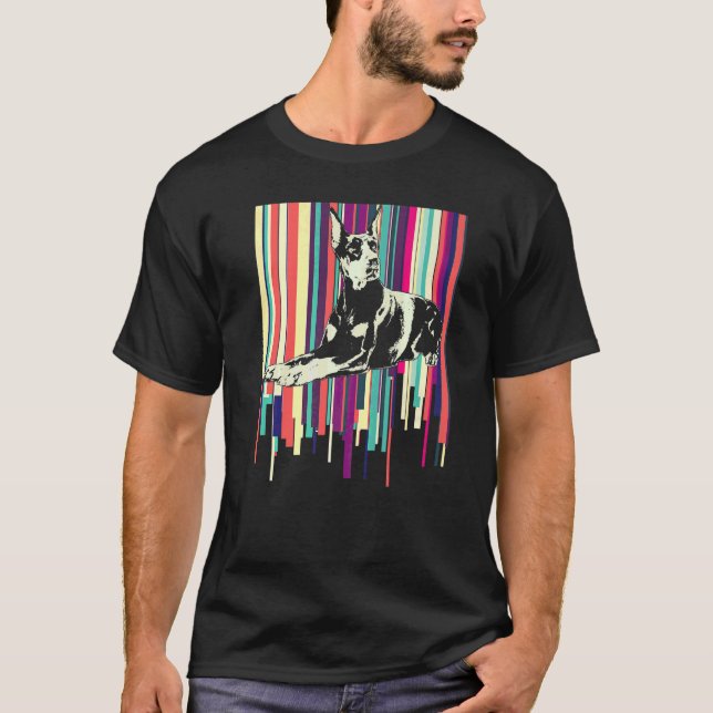 Dobermann-Hunderasse  8 T-Shirt (Vorderseite)