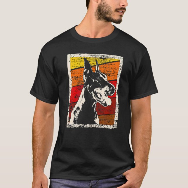 Dobermann-Hunderasse  9 T-Shirt (Vorderseite)