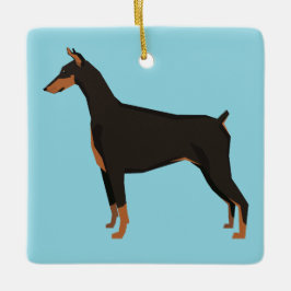 Dobermann Keramikornament