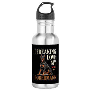 Dobermann Liebhaber Hundeliebhaber Edelstahlflasche