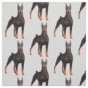 Dobermann-Malerei Stoff