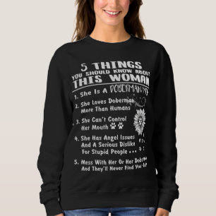 Dobermann-Mama-Sweatshirt-Geburtstags-Hundemutter Sweatshirt
