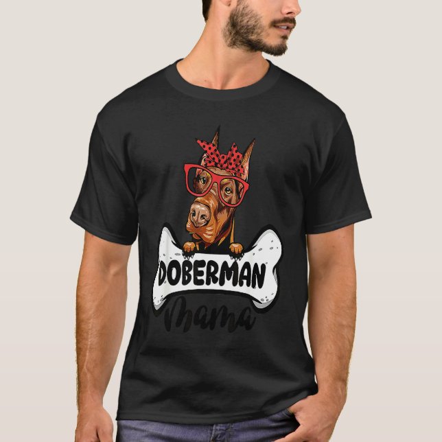 Dobermann-Mama T-Shirt (Vorderseite)
