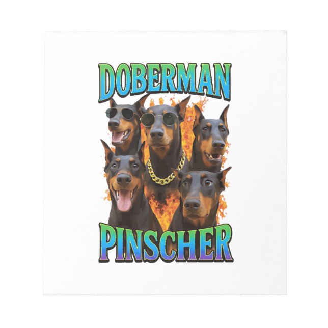 Dobermann  notizblock (Vorderseite)