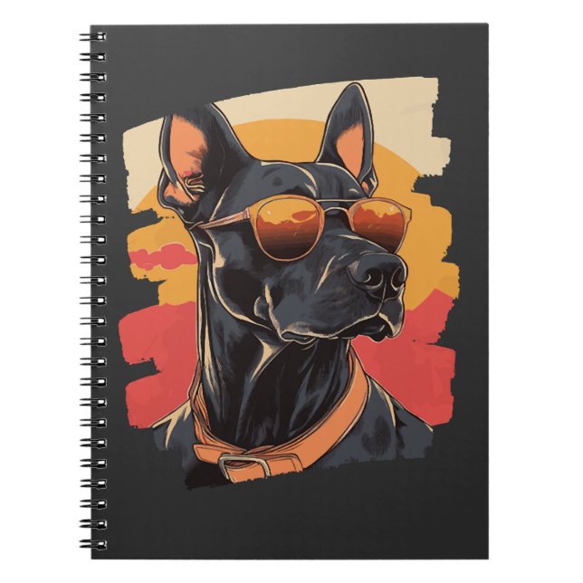 Dobermann Notizblock (Vorderseite)