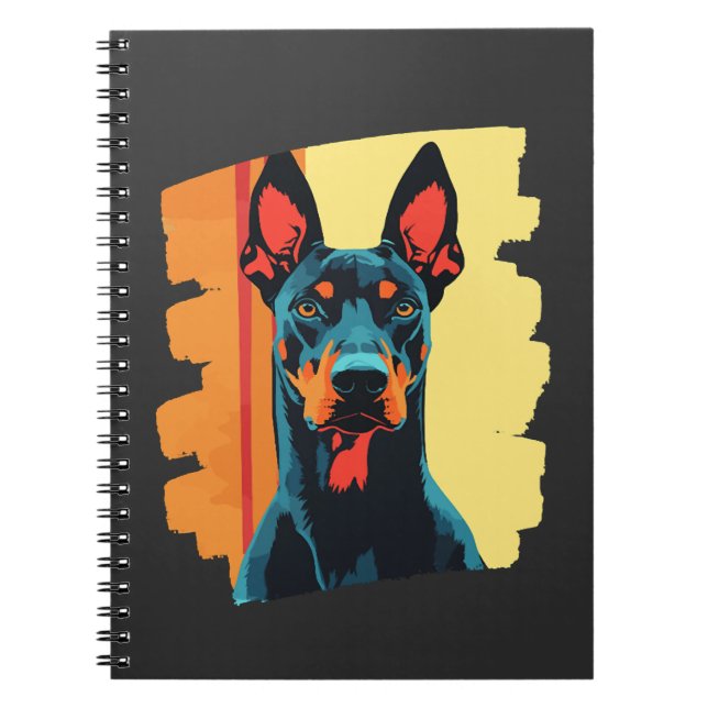 Dobermann Notizblock (Vorderseite)