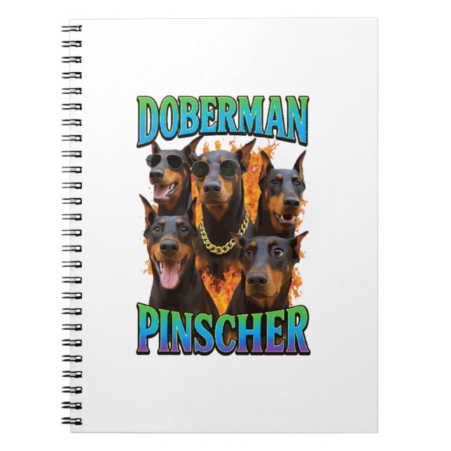 Dobermann  notizblock (Vorderseite)
