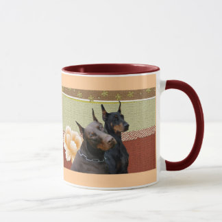 Dobermann-Paar-Tasse Tasse