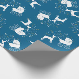 Dobermann Pinscher Baby Shower Geschenkpapier