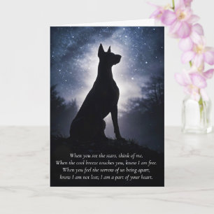 Dobermann Pinscher Dobie Mitgefühl Spirituell Karte