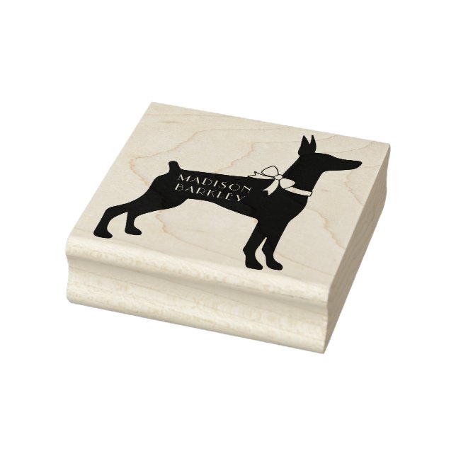 Dobermann Pinscher Dog Welpe Dobermann Gummistempel (Stempel)