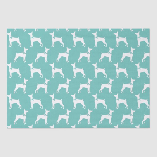 Dobermann Pinscher Dog Welpe Dobermann Seidenpapier (Vorderseite)