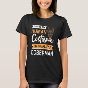 Dobermann Pinscher Halloween-Hund für Dobermann-Be T-Shirt