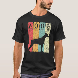 Dobermann Pinscher Hund Periodensystems Elemente H T-Shirt
