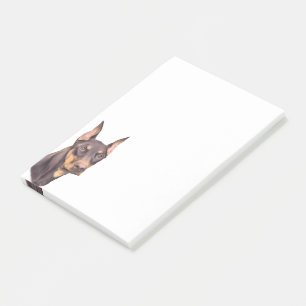 Dobermann Pinscher Hund Post-it Klebezettel
