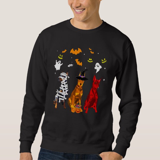 Dobermann Pinscher Hund Sweatshirt (Vorderseite)