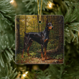 Dobermann Pinscher Keramikornament