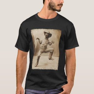 Dobermann Pinscher Lustiger Hund Alberner Cowboy C T-Shirt