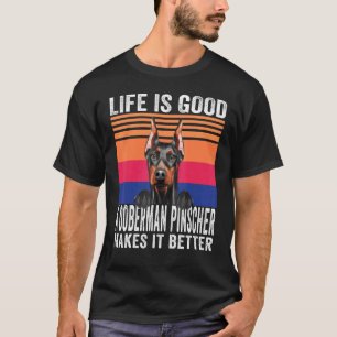 Dobermann-Pinscher machen Ihr Leben gut Vintage T-Shirt